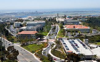 University of San Diego School of Law campus aerial photo