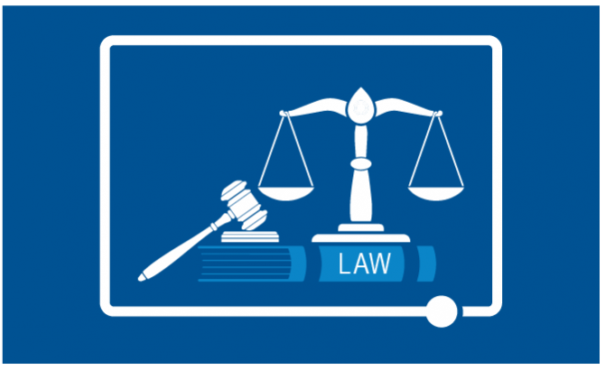 Gavel and scales of justice icon