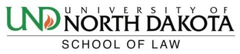 University of North Dakota School of Law Logo