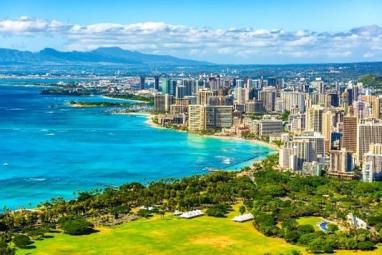 View of Honolulu from above