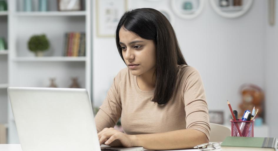 Person using laptop