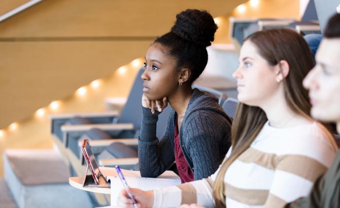 Law students in lecture hall